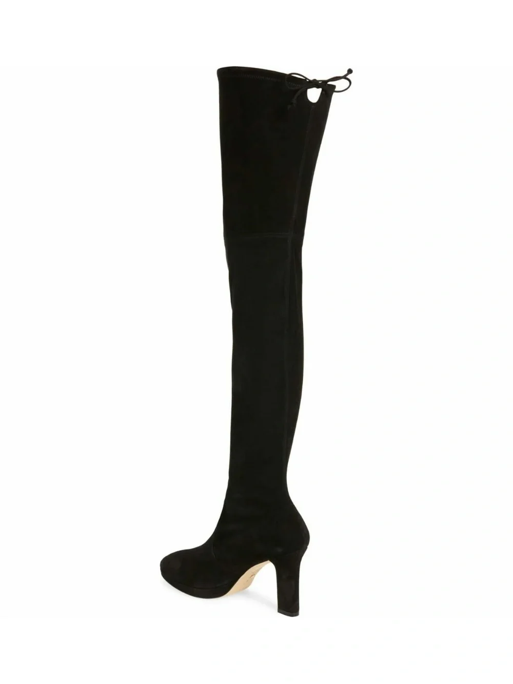 Stuart Weitzman Ledyland Black Suede Over the Knee OTK Boots - size 10